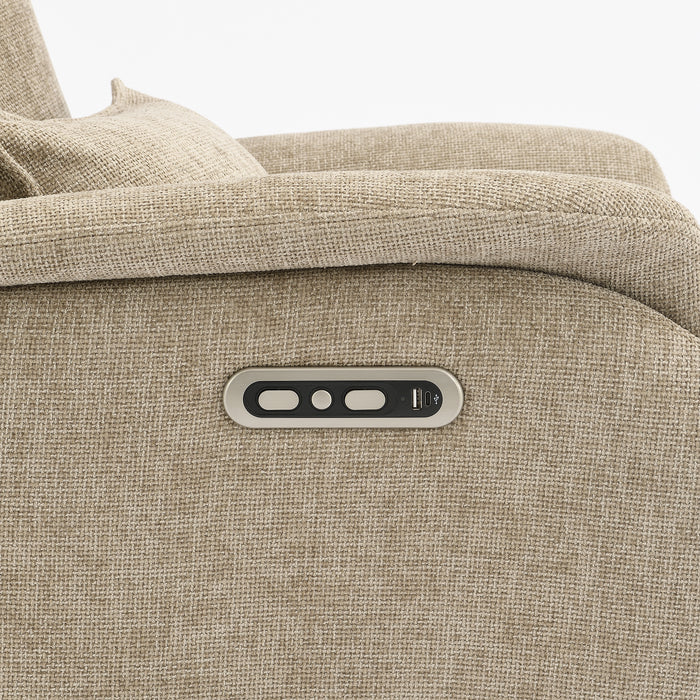 Fauteuil Relax Électrique Maine Lin Taupe