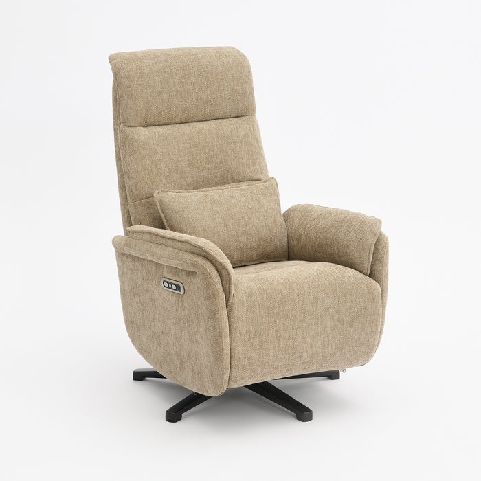 Elektrischer Relaxsessel Valois Leinen Taupe