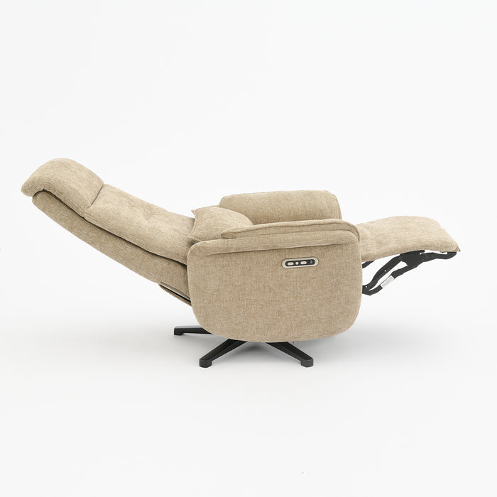 Elektrischer Relaxsessel Valois Leinen Taupe