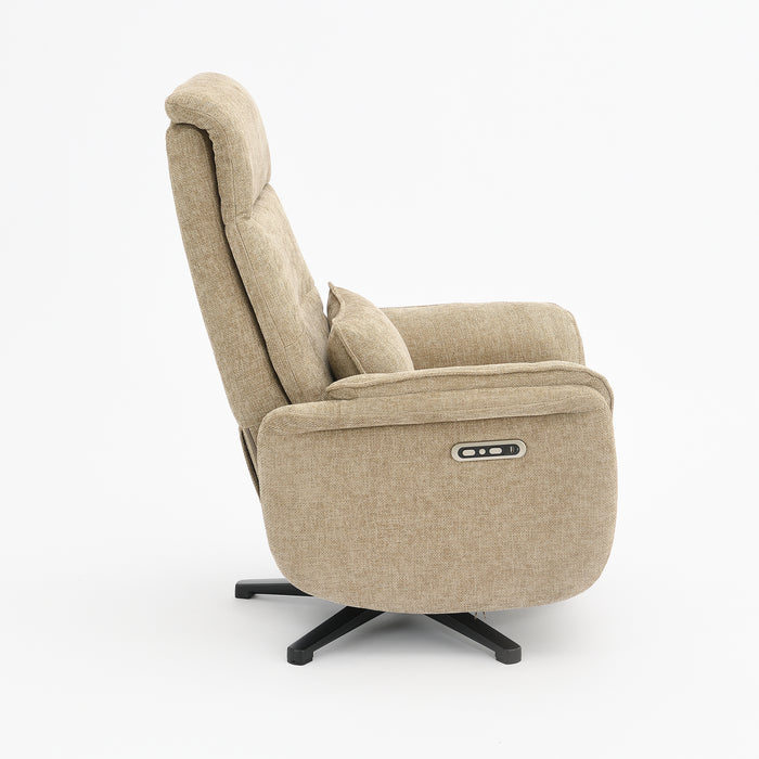 Elektrischer Relaxsessel Valois Leinen Taupe
