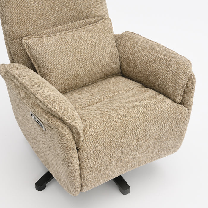 Elektrischer Relaxsessel Valois Leinen Taupe