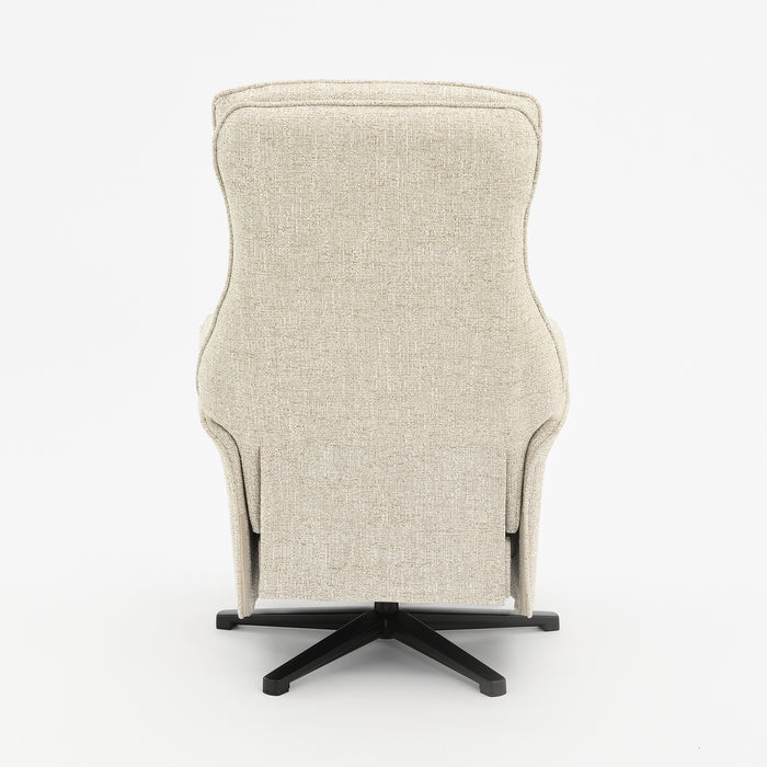 Fauteuil Relax Électrique Lin Floren Taupe clair