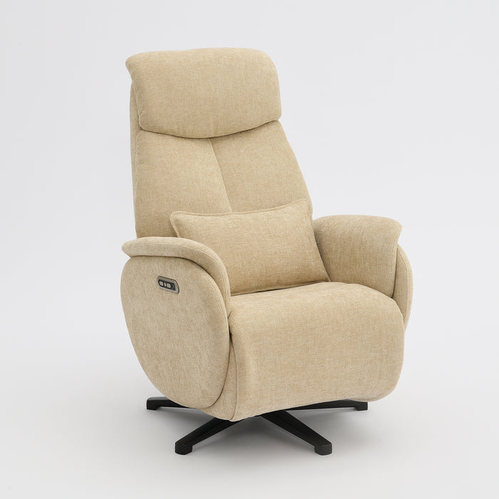 Elektrisch Relax Fauteuil Maine Linnen Stone
