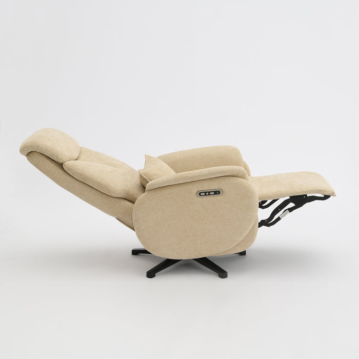 Elektrisch Relax Fauteuil Maine Linnen Stone