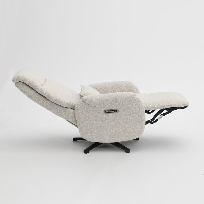 Fauteuil Relax Électrique Ligre Boucle Creme