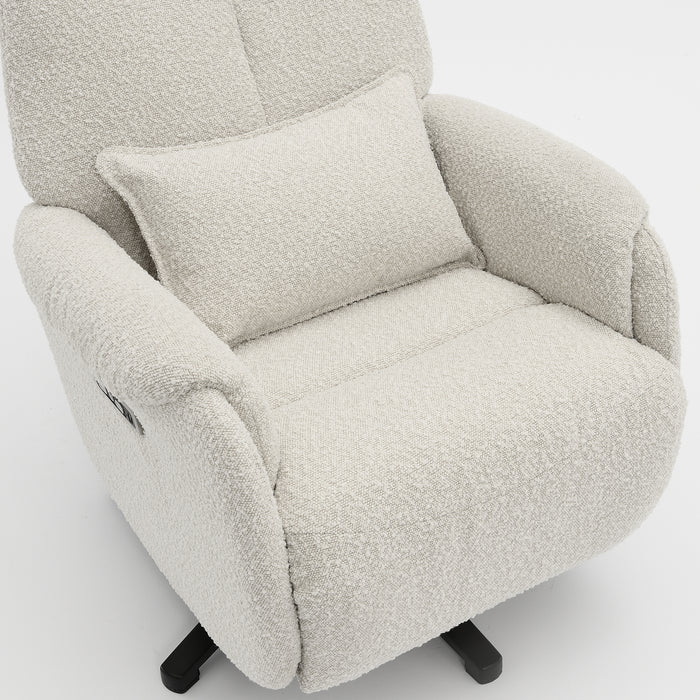 Fauteuil Relax Électrique Ligre Boucle Creme