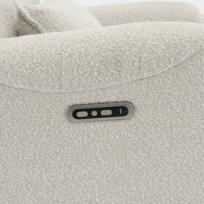 Fauteuil Relax Électrique Ligre Boucle Creme