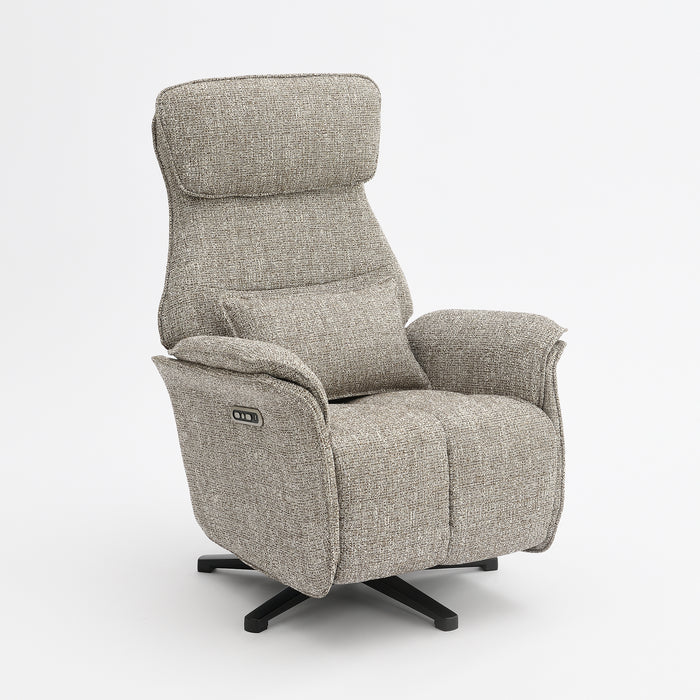 Elektrischer Relaxsessel Leinen Floren Taupe