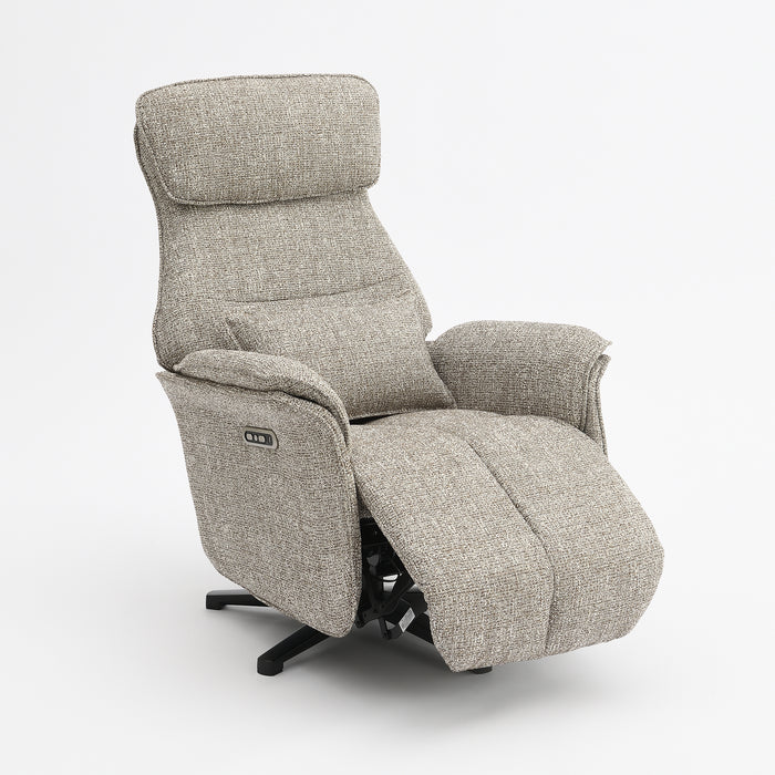 Elektrischer Relaxsessel Leinen Floren Taupe