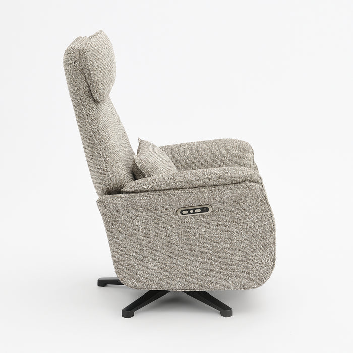 Elektrischer Relaxsessel Leinen Floren Taupe