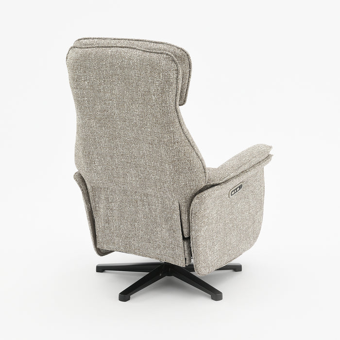 Elektrischer Relaxsessel Leinen Floren Taupe