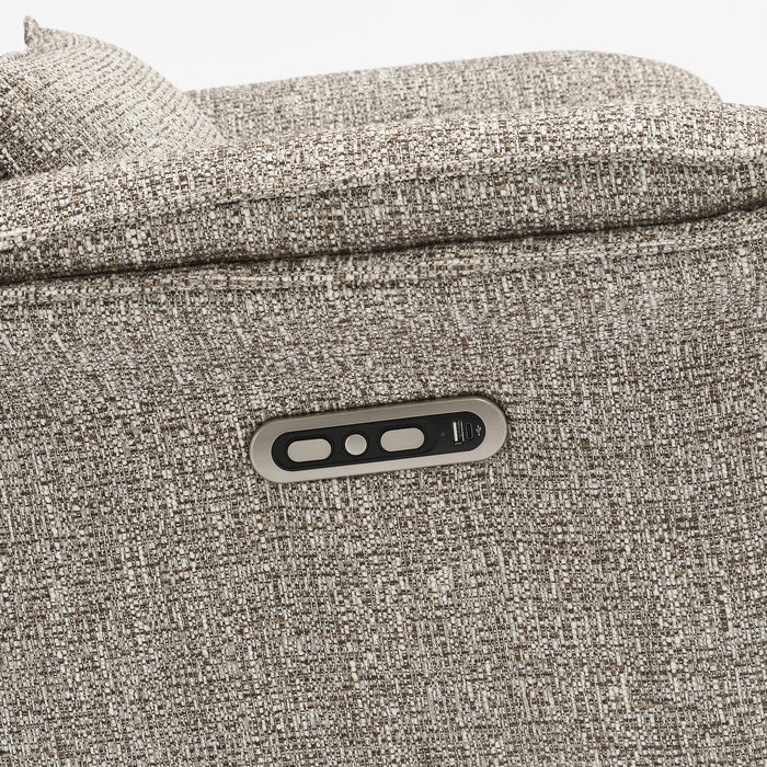 Elektrischer Relaxsessel Leinen Floren Taupe