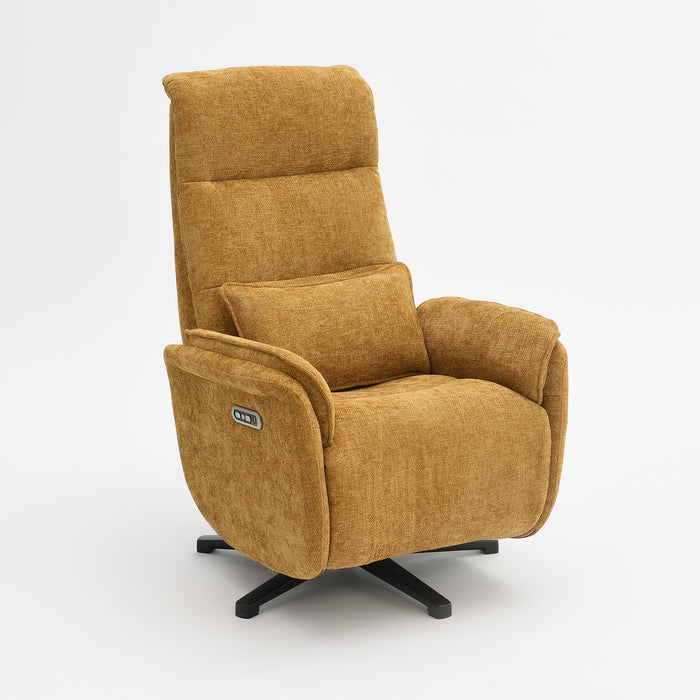 Fauteuil Relax Électrique Valois Lin Jaune ocre