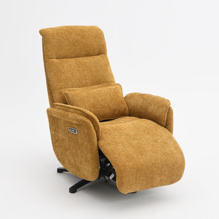 Fauteuil Relax Électrique Valois Lin Jaune ocre