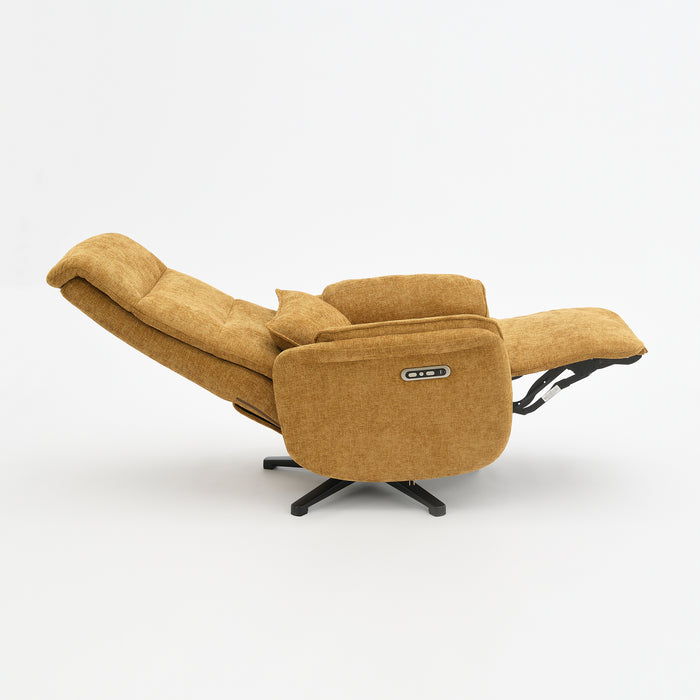 Fauteuil Relax Électrique Valois Lin Jaune ocre