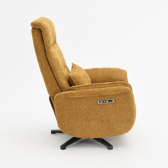 Fauteuil Relax Électrique Valois Lin Jaune ocre