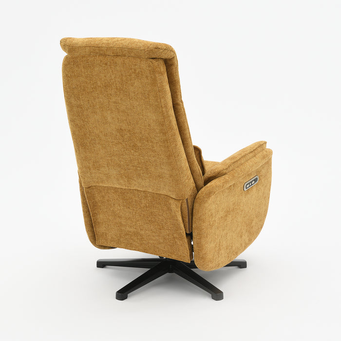 Fauteuil Relax Électrique Valois Lin Jaune ocre