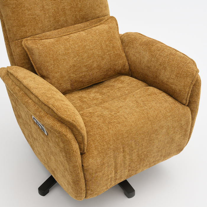 Fauteuil Relax Électrique Valois Lin Jaune ocre