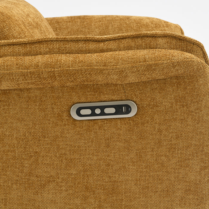 Fauteuil Relax Électrique Valois Lin Jaune ocre
