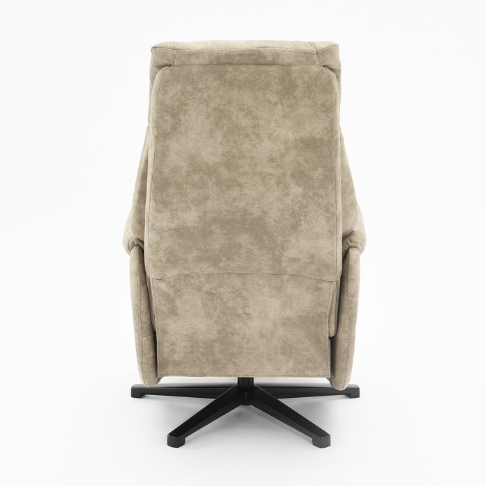 Fauteuil Relax Électrique Ligre Microfibre Cuir Taupe