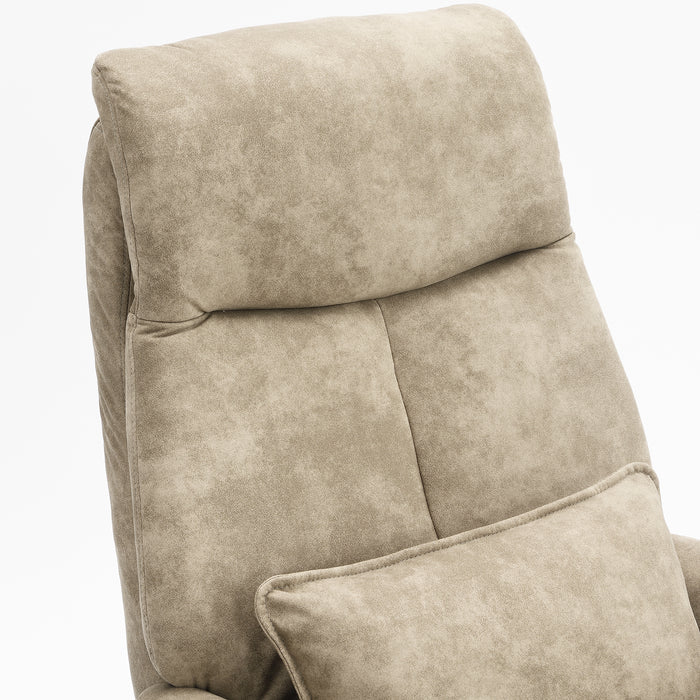 Fauteuil Relax Électrique Ligre Microfibre Cuir Taupe