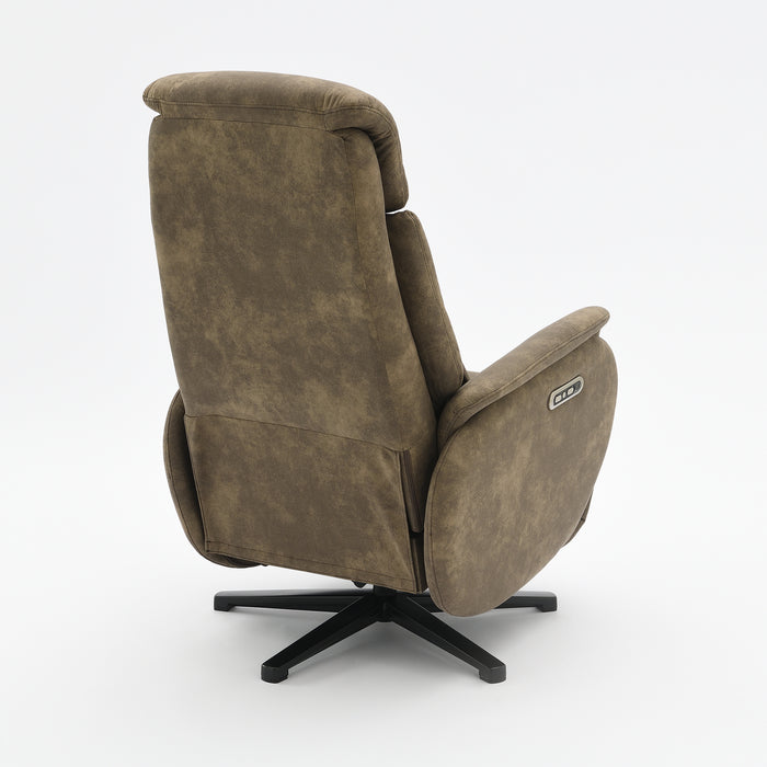 Elektrischer Relaxsessel Maine Microfaserleder Taupe