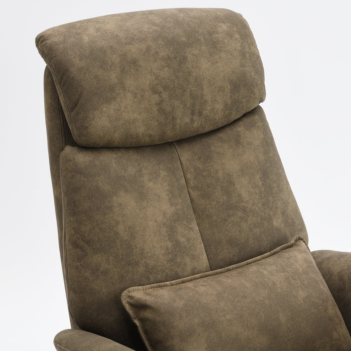 Elektrischer Relaxsessel Maine Microfaserleder Taupe