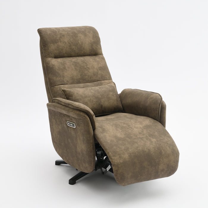 Elektrischer Relaxsessel Valois Microfaserleder Taupe