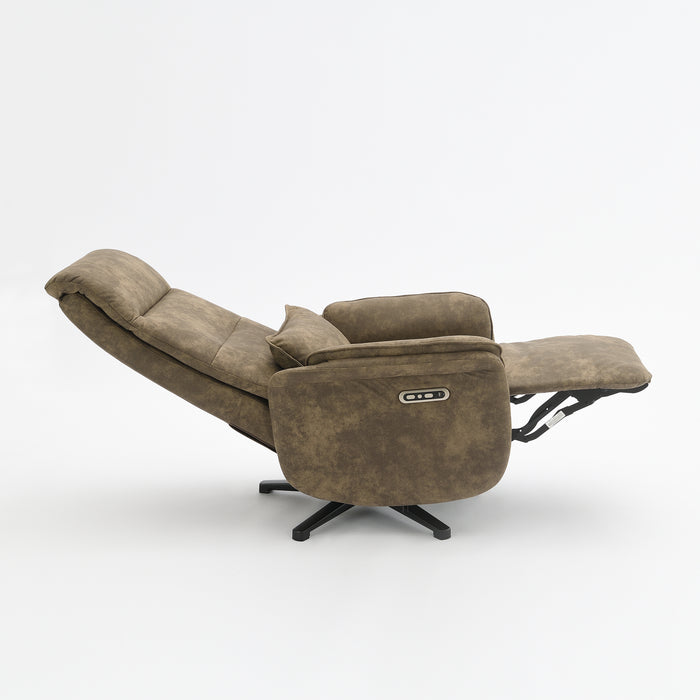 Elektrischer Relaxsessel Valois Microfaserleder Taupe