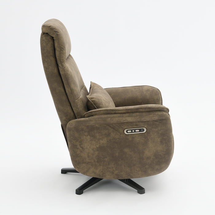 Elektrischer Relaxsessel Valois Microfaserleder Taupe
