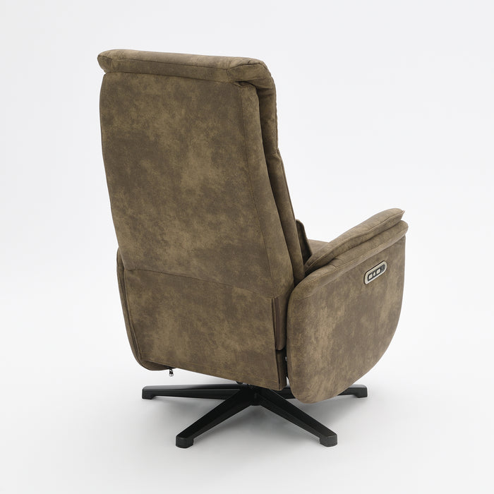 Elektrischer Relaxsessel Valois Microfaserleder Taupe