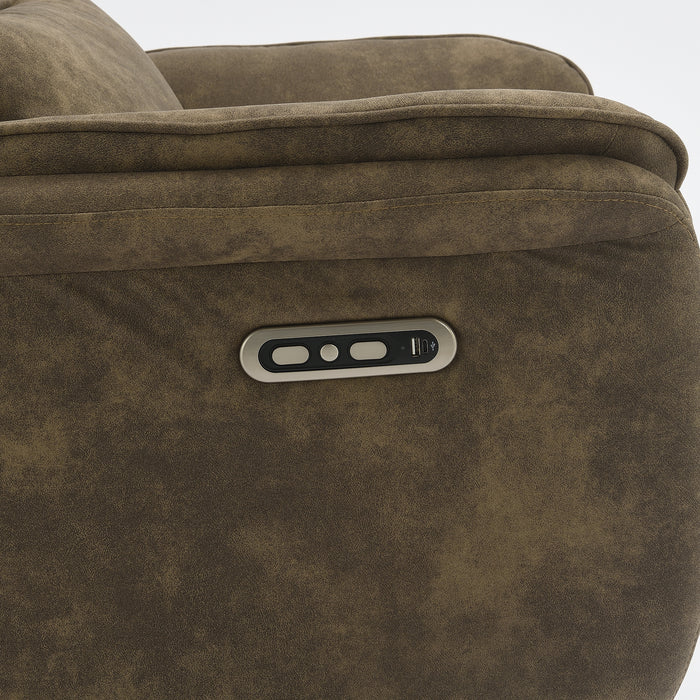 Elektrischer Relaxsessel Valois Microfaserleder Taupe