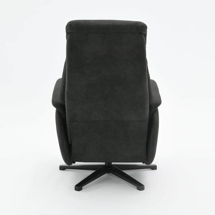 Fauteuil Relax Électrique Maine Microfibre Cuir Noir