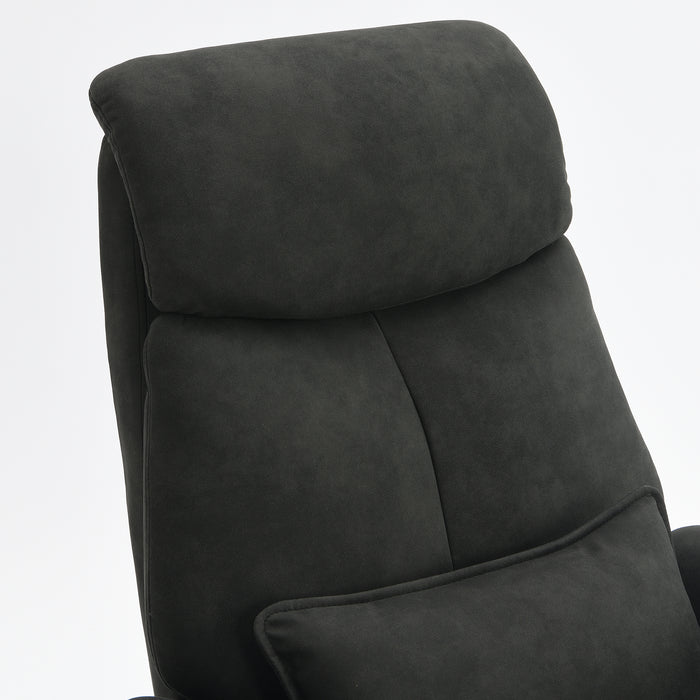 Fauteuil Relax Électrique Maine Microfibre Cuir Noir