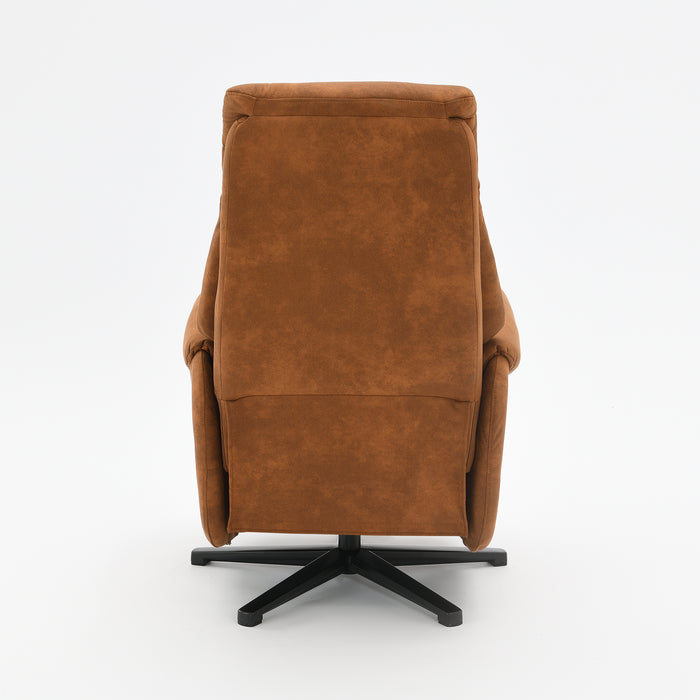 Fauteuil Relax Électrique Ligre Microfibre Cuir Cognac