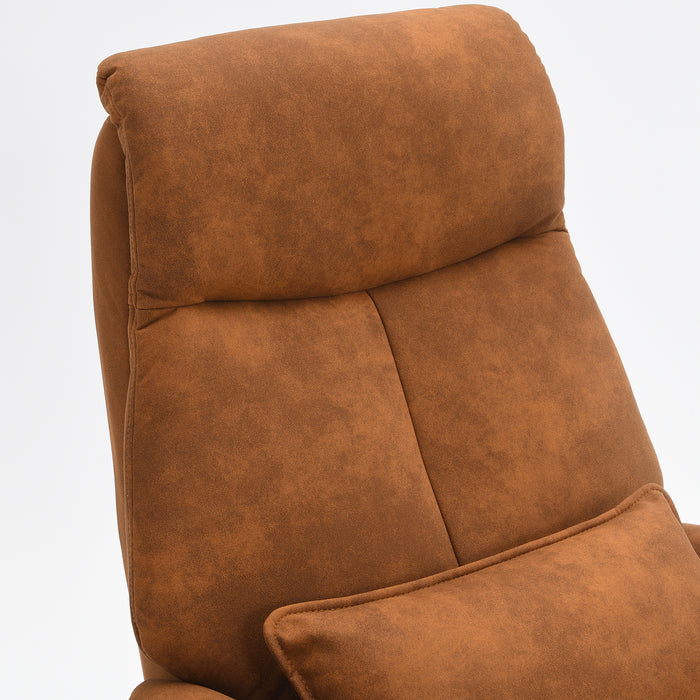 Fauteuil Relax Électrique Ligre Microfibre Cuir Cognac