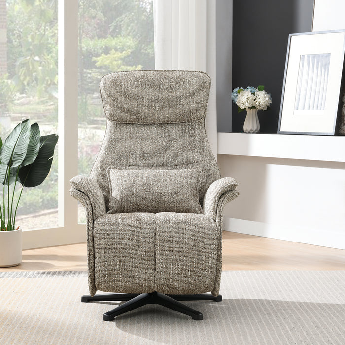Elektrischer Relaxsessel Leinen Floren Taupe