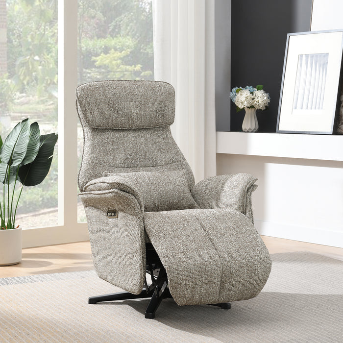 Elektrischer Relaxsessel Leinen Floren Taupe