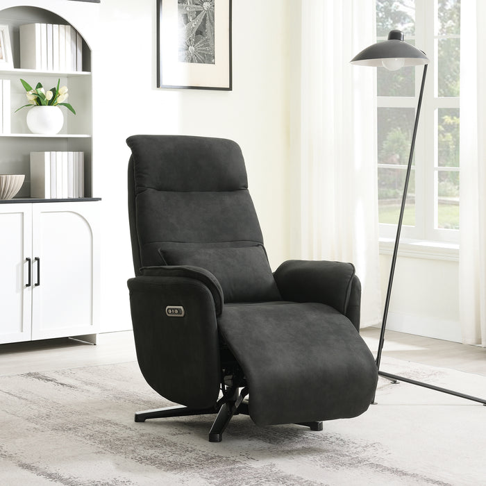Elektrisch Relax Fauteuil Valois Microfiber Leer Zwart