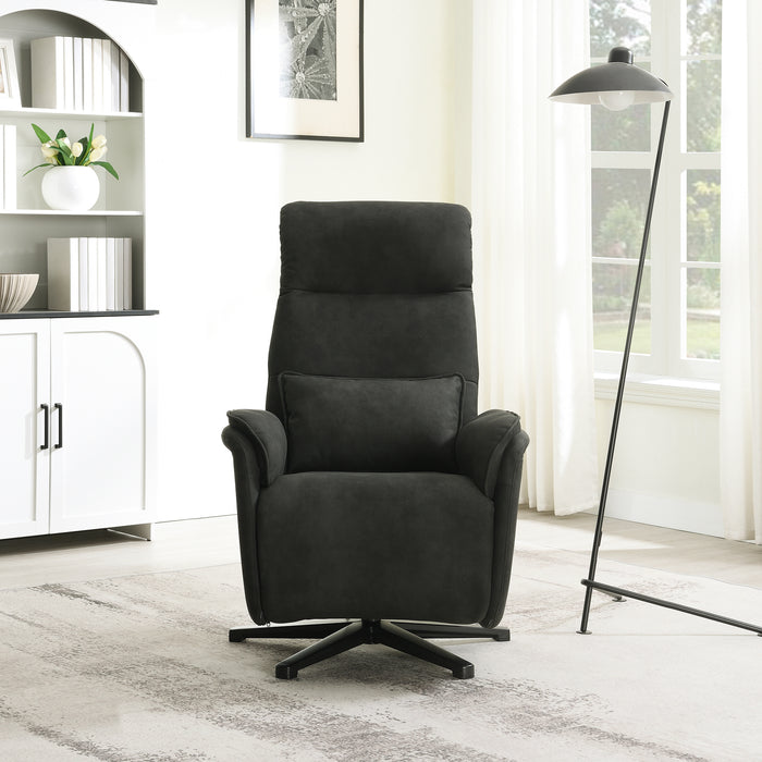 Elektrisch Relax Fauteuil Valois Microfiber Leer Zwart