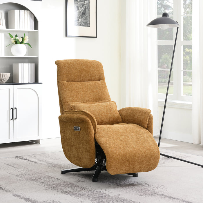 Fauteuil Relax Électrique Valois Lin Jaune ocre