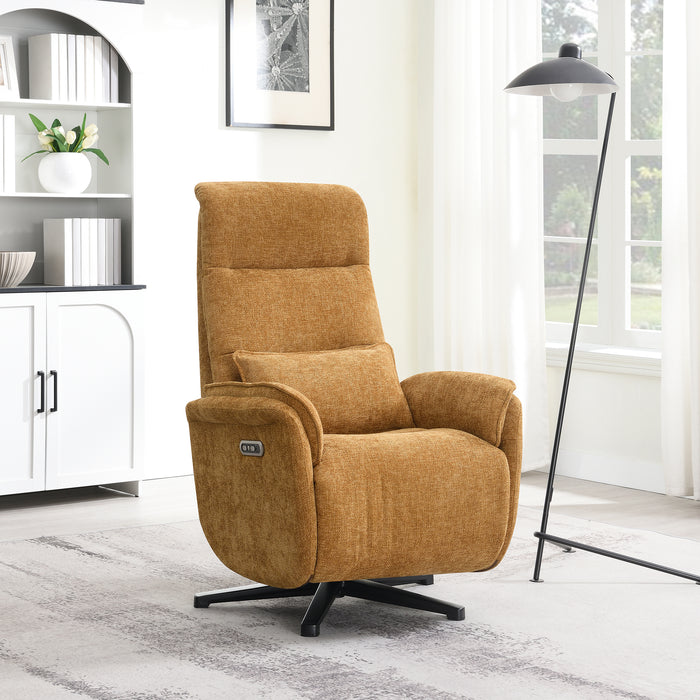 Fauteuil Relax Électrique Valois Lin Jaune ocre