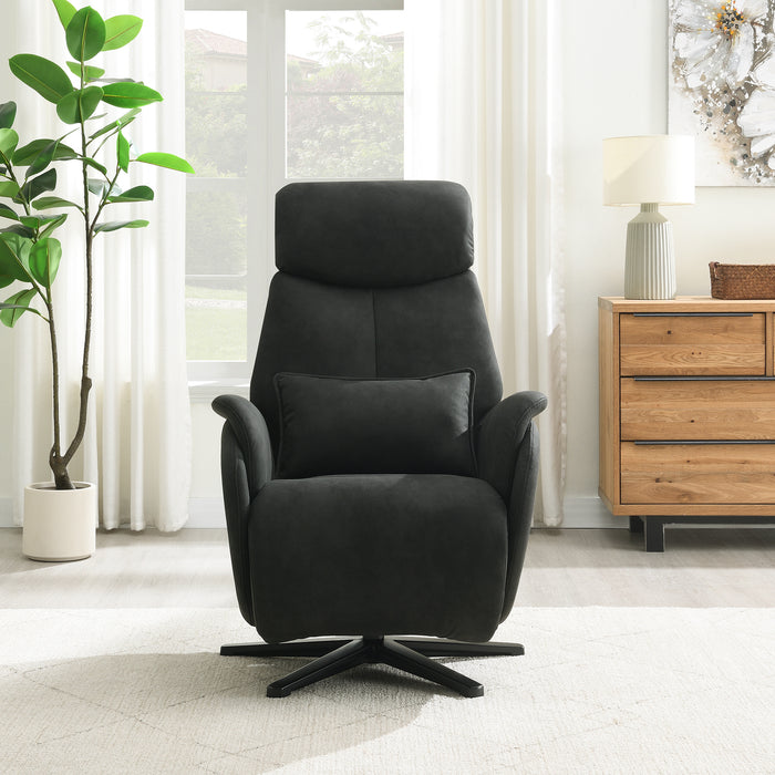 Fauteuil Relax Électrique Maine Microfibre Cuir Noir