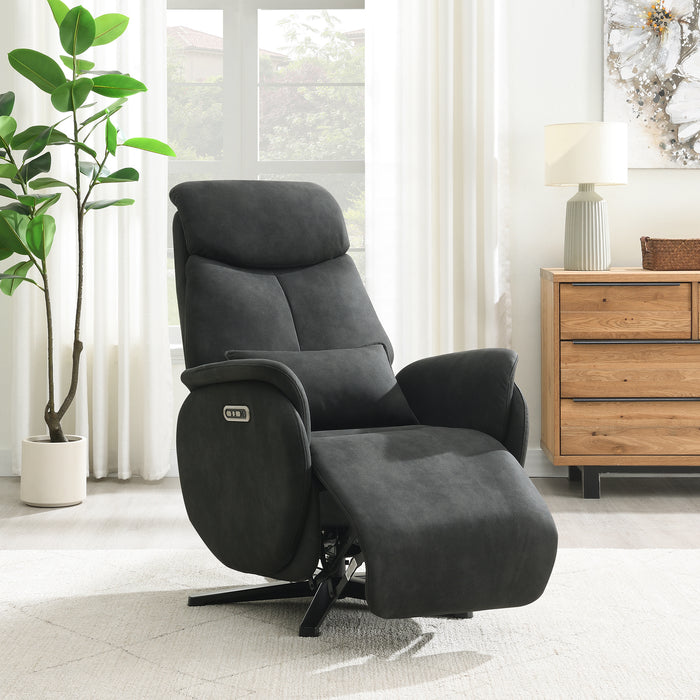 Fauteuil Relax Électrique Maine Microfibre Cuir Noir