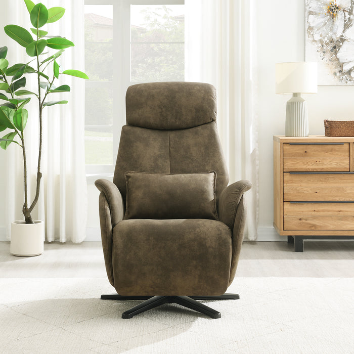 Elektrischer Relaxsessel Maine Microfaserleder Taupe
