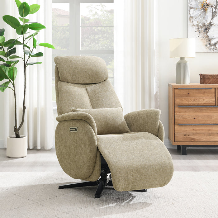 Fauteuil Relax Électrique Maine Lin Taupe