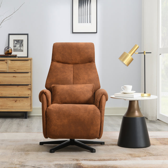 Fauteuil Relax Électrique Ligre Microfibre Cuir Cognac