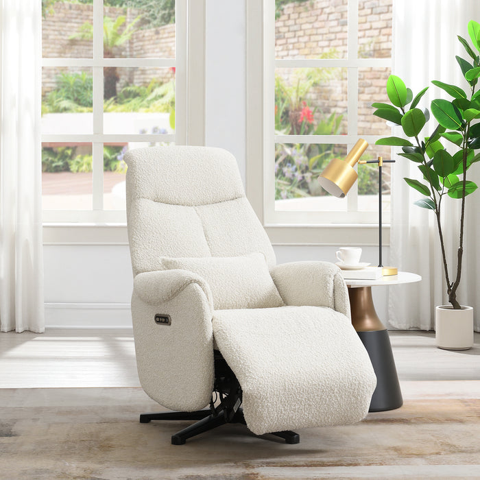Fauteuil Relax Électrique Ligre Boucle Creme