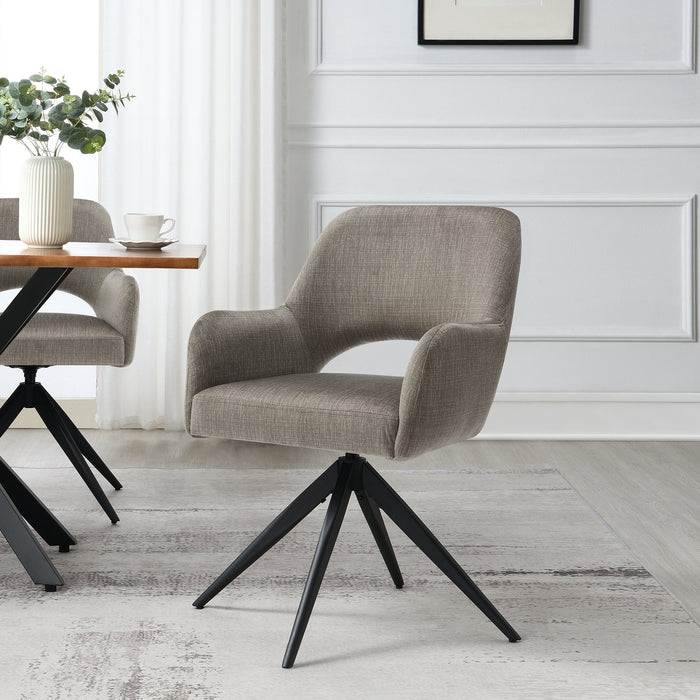 Draaibare Eetkamerstoel Moulin Taupe Set van 4