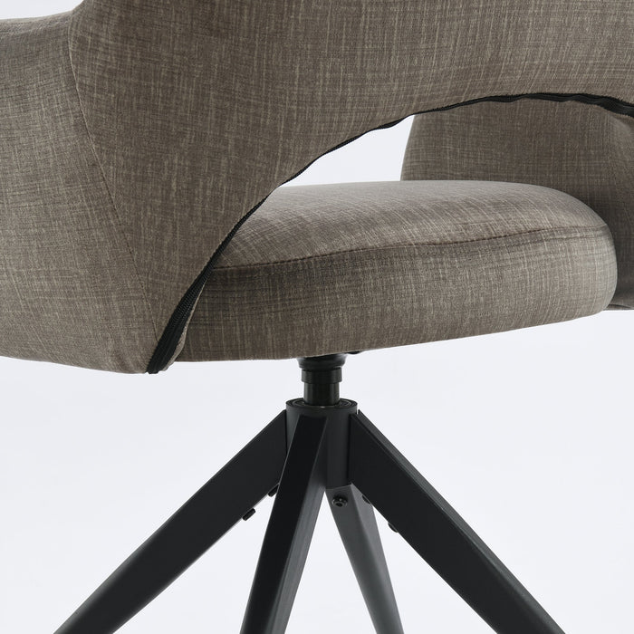 Draaibare Eetkamerstoel Moulin Taupe Set van 4